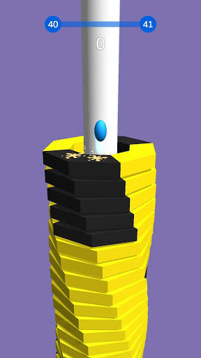 Stack Crash - Fall Fire Helix 3D Platform Via Ball screenshot 1