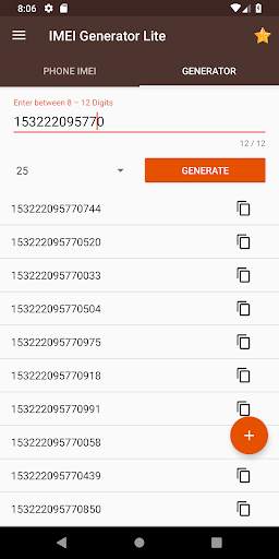 IMEI Generator Lite screenshot 2