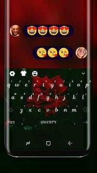Red Rose Wallpaper HD Keyboard screenshot 1