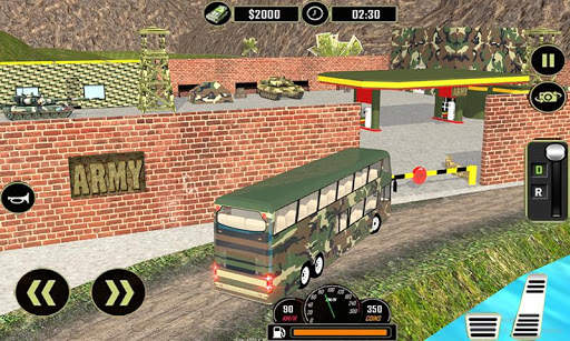 Off Road Army Bus Driving:Soldier Transport Duty screenshot 2