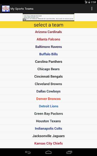 My Sports Teams screenshot 13