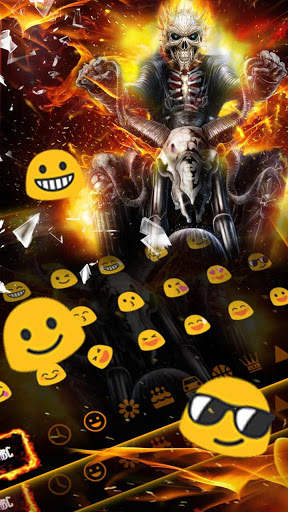 Fire Skull Rider Keyboard screenshot 3