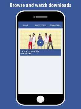 Vidown Downloader for facebook screenshot 3