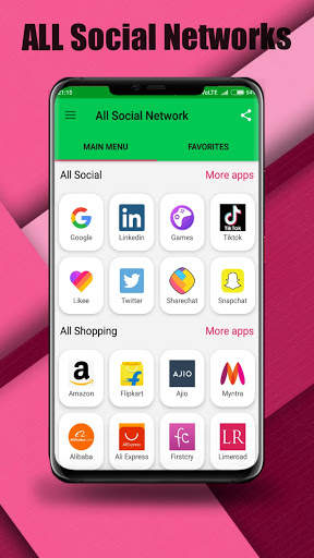 All social media in one app screenshot 1