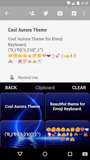 Cool Aurora Emoji Keyboard screenshot 4
