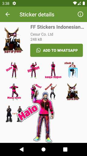 FF Stickers for WhatsApp 2021 screenshot 3