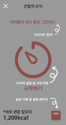간헐적 단식 (다이어트, 단식시간 설정, 칼로리 계산, 체중 그래프) screenshot 5