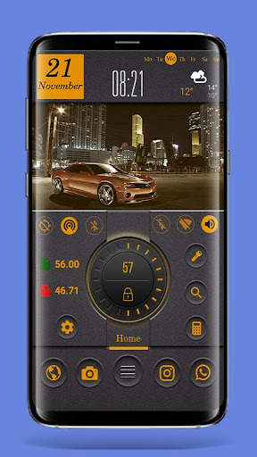 Тема DarkOrange для Total Launcher screenshot 5