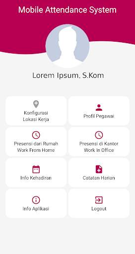Mobile Attendance System - BATAN screenshot 2