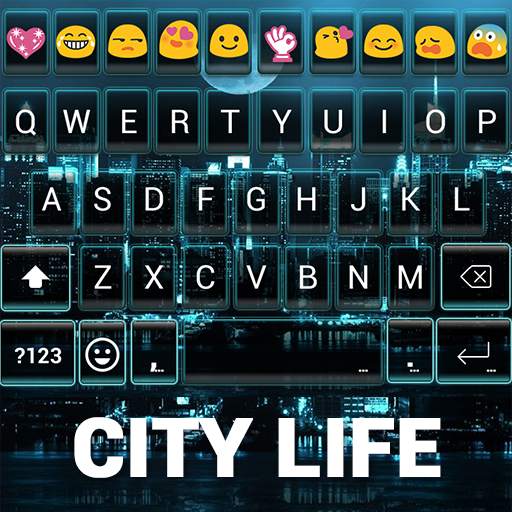 City Life Emoji Keyboard Theme 1.1.5