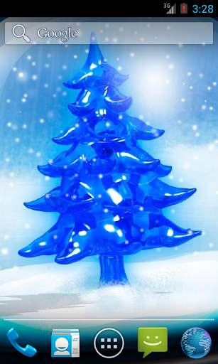 Magic Touch: Snowy Christmas Tree Live Wallpaper screenshot 1