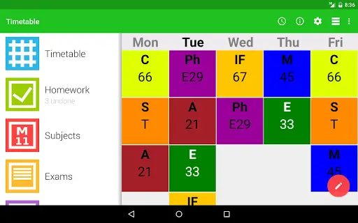 Timetable screenshot 9