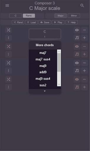 Chord Progression Composer (free) screenshot 4