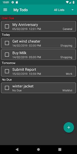 My Todo - Todo List and Note Taking App 3 تصوير الشاشة