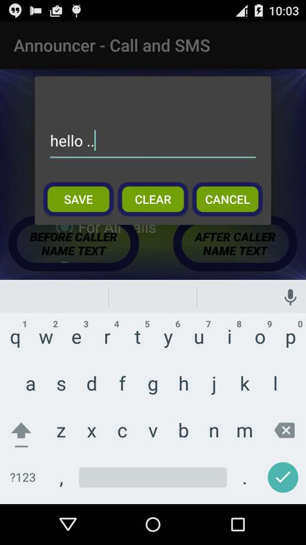 Announcer - Call and SMS screenshot 4