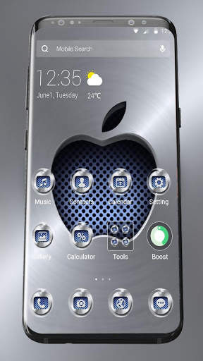 Metallic Apple Theme APUS Launcher screenshot 1