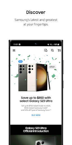 Shop Samsung screenshot 1