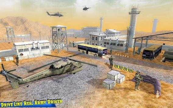 Drive Army Bus Parking Base Duty screenshot 1