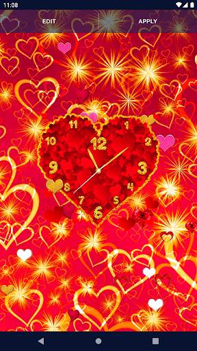 Hearts Love Clock Wallpapers screenshot 8