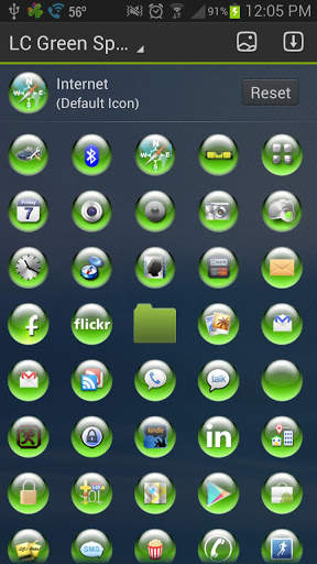 LC Green Sphere Theme screenshot 2