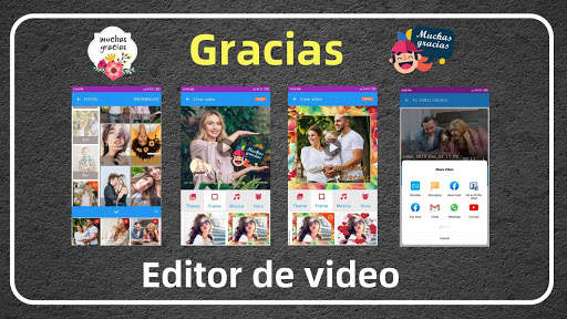 Gracias - video con fotos y música screenshot 1