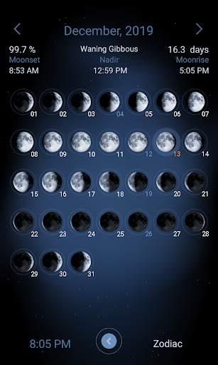 Deluxe Moon - Moon Calendar, Phases and more! screenshot 2