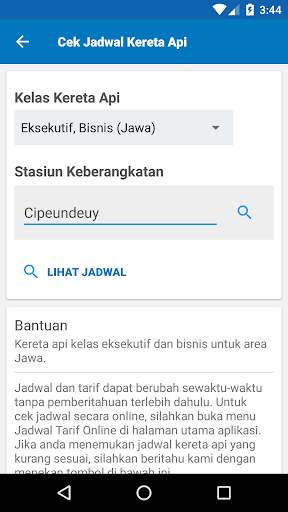 JadwalKA Kereta Api Indonesia screenshot 2
