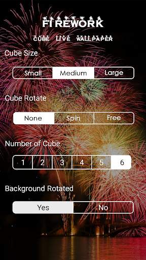 3D Firework Cube Live Wallpaper - Live Wallpaper screenshot 5