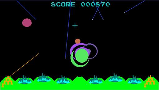 Classic Missile Command screenshot 2