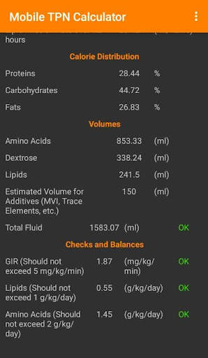 Mobile TPN Calculator screenshot 4