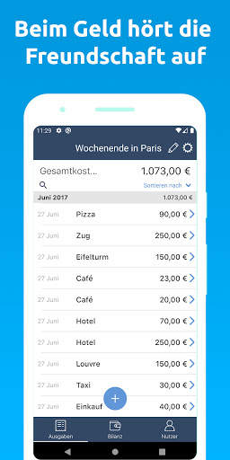 Ausgaben gleichmäßig aufteilen - Rechnungen teilen screenshot 1