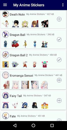My Anime Stickers for WhatsApp screenshot 3