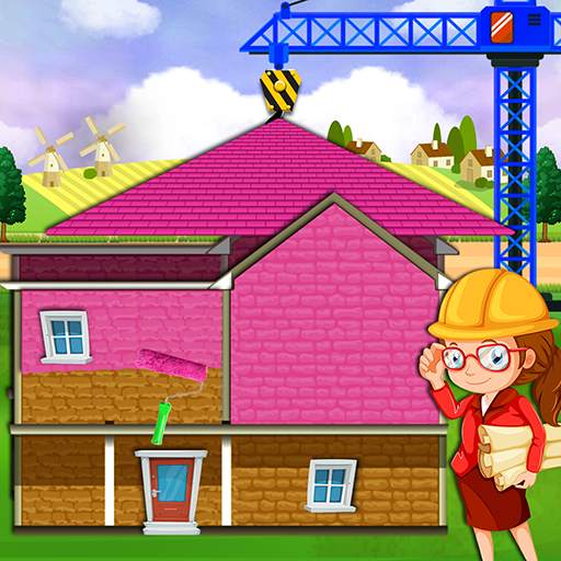 Pink House Construction: Home Builder Games 1.2