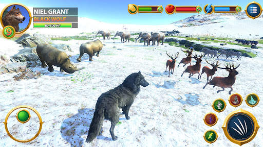 Virtual Arctic Wolf Family Sim screenshot 1