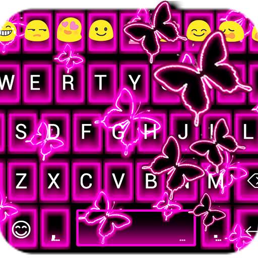 Neon Butterflies Keyboard 1.1.5