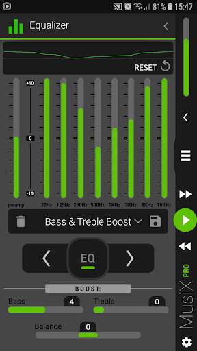 MusiX Material Dark Green Skin for music player screenshot 4