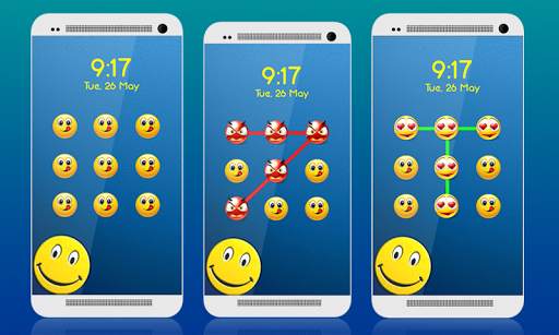 Emoti Pattern Lock Screen screenshot 1
