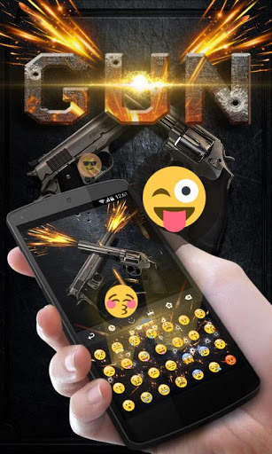 Gun GO Keyboard Theme & Emoji screenshot 2