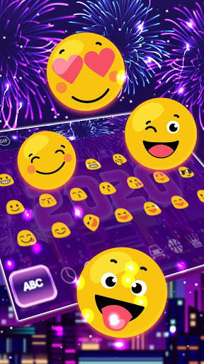 Fireworks New Year 2020 Keyboard Theme screenshot 3