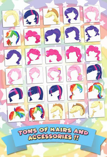 Mini Ponies Rainbow Pinkie Pony Dress Up screenshot 4