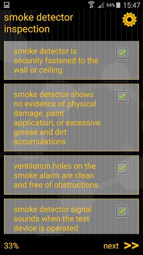 Smoke Detector Inspection 5 تصوير الشاشة