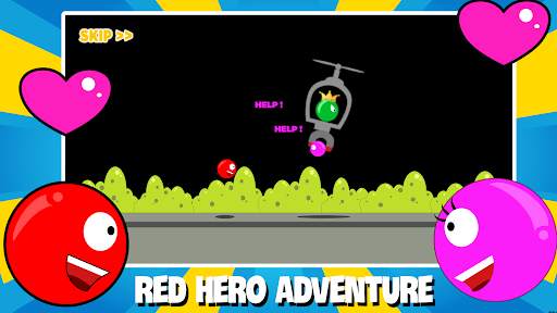 Red Hero Ball vs Green King screenshot 1