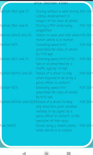Kenya Traffic Fines and Laws screenshot 2