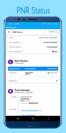 Indian Railway PNR Status screenshot 2
