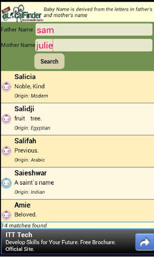Baby Name Search screenshot 1