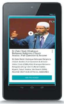 DR. Zakir Naik Videos screenshot 3