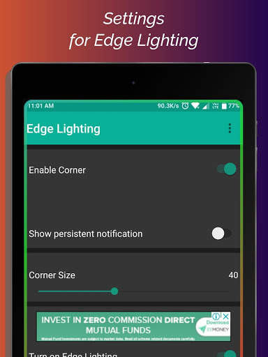 Edge Lighting for non-Edge phone 7 تصوير الشاشة