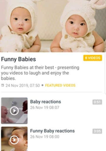 Baby Funny Videos Watch Relax स्क्रीनशॉट 1