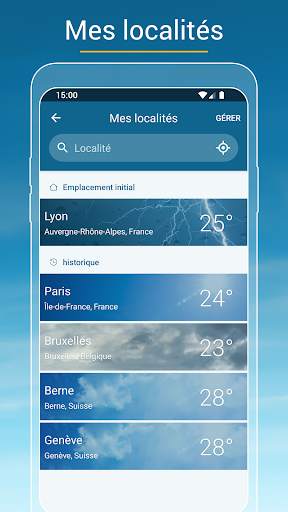 Météo & Radar - pluie et vent screenshot 7