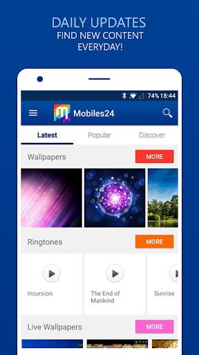 Ringtones & Wallpapers - Mobiles24 screenshot 5